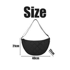 1 Piece Diamond Pattern Shoulder Bag, Waterproof Crossbody Bag, Large Capacity Crossbody Bag, Lightweight Crossbody Bag For Women (Black)