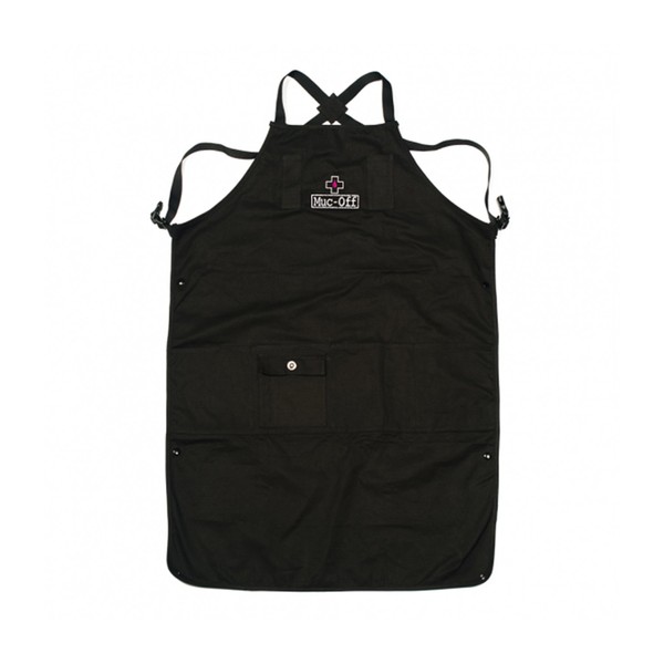 Muc-Off Workshop Apron - Unisex, Adjustable Length Black Apron with