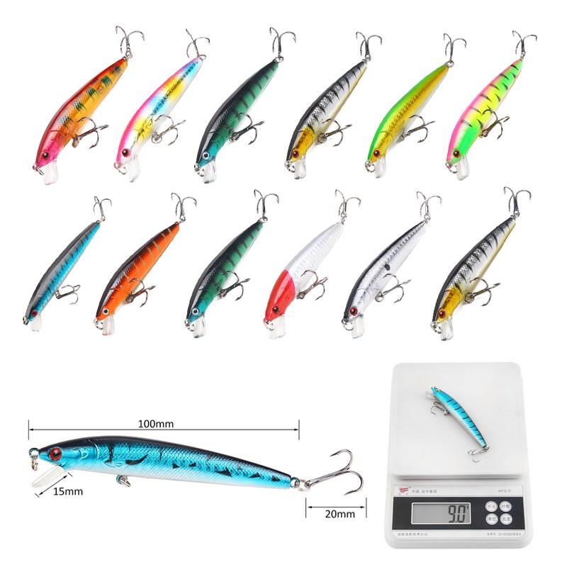 Fishing Lure Kit Saltwater Freshwater Hard Bait Lures Shallow Crankbait