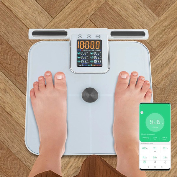 SENDERPICK 8 Electrode Smart Scales for Body Weight Large Display