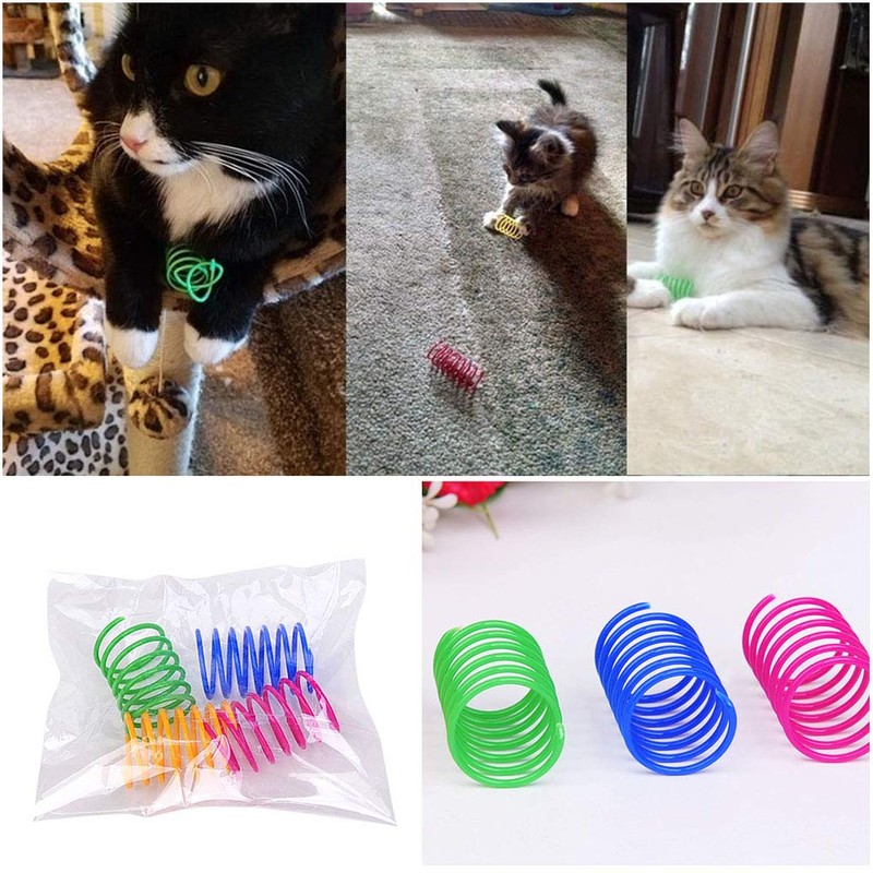 Andiker Interactive Cat Spiral Creative Spring Toy to Kill Time