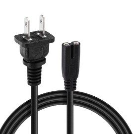 Elliptical Machine Power Cord 2 Prong Power Cord Adapter 5FT Compatible for YOSUDA,GUGTTR,WESTIONC, ANCHEER Under Desk Elliptical Machine