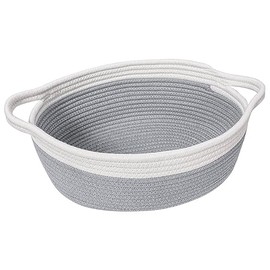 Goodpick - Cestas pequeñas para regalos vacías, cesta de regalo de Navidad para decoración del hogar, cesta de mimbre con asas para almacenamiento, cestas decorativas de cuerda de algodón para baby