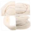 OSALADI Natural Roving Wool Fiber for Needle Felting Soft DIY