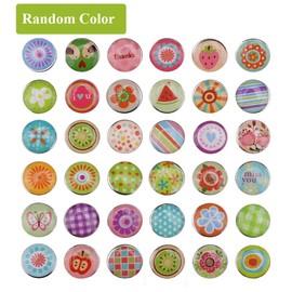 Pack of 100 Creative Decorative Tacks, Drawing Pins, Multicoloured Round Drawing Pins, Creative Colourful Cartoon Fashion Metal Thumbtacks for Wall Cards, Photos, DIY, Bulletin Board, Cork Boards