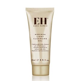 Emma Hardie Travel Size 15ml Moringa Light Cleansing Gel for Daily Use, Purifies & Helps to Balance Oily Skin, Hydrates & Moisturises, Also Suitable for All Skin Types, Vegan & Cruelty Free
