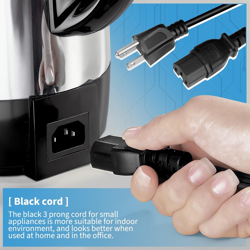 HASMX 3 Prong Power Cord 36" for Smokehouse LJ Little
