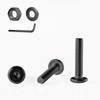 GOHODOMINO M5×30mm Flat Head Socket Cap Screws Bolts, Nuts, Flat