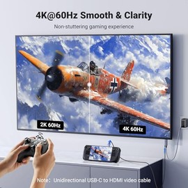 UGREEN USB C a HDMI 100W PD Cargador 4K@60Hz 1440P@144Hz 1080P@240Hz/120Hz