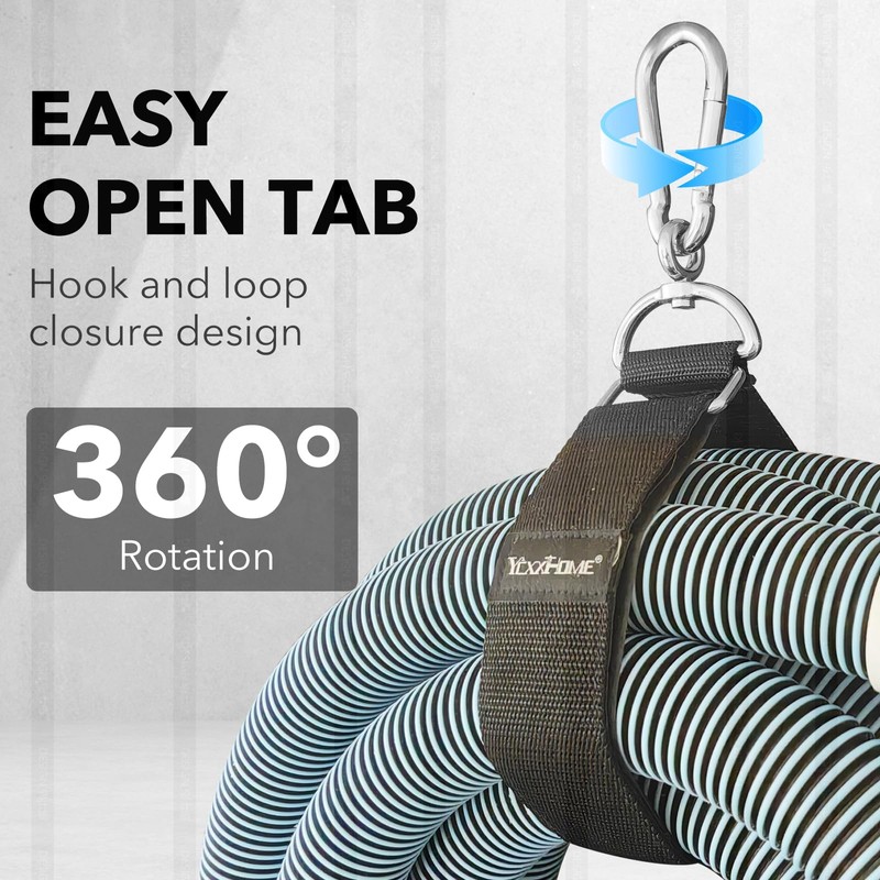 YCXX-HOME 2-Pack Heavy Duty Storage Strap with 360° Rotating Carabiner
