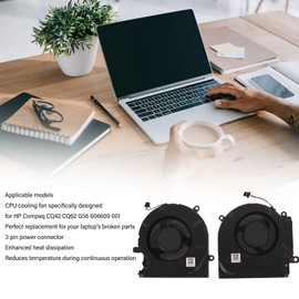 4pin Heatsink Cooler, Cooling Fan for OMEN 15 EK TPN Q236 Fans Cooler Radiator M04216 001 ND8CC02 19j22 19j23 M04215 001 ND8CC03 19C23 Laptop Replacement DC 12V 4pin Heatsink Cooler (CPU+GPU)
