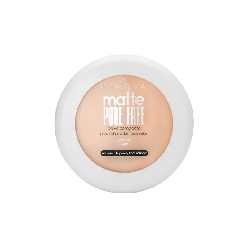 Renova Maquillaje En Polvo Pore Free Light Natural 10.5g
