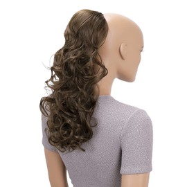 CAISHA 18" Hairpiece Ponytail Extensions Voluminous Wavy Brown PH18