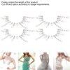 4Pcs Crystal Claw Chain Trimming Fringe Simulation Diamond Chain for