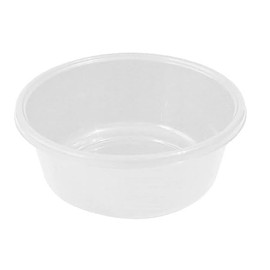 YBM HOME Round Plastic Wash Basin 1147 (Pearl White)