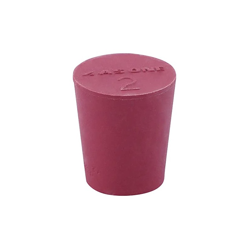 As One Laboran Red Rubber Stopper NO.2 11 Pack /9-861-02