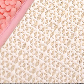 JAIJY - Tapete de baño de felpilla en forma de corazón de rosa, suave, absorbente, de microfibra, antideslizante, lavable a máquina, alfombra lanuda para ducha, recámara, tina, 12 x 18 pulgadas