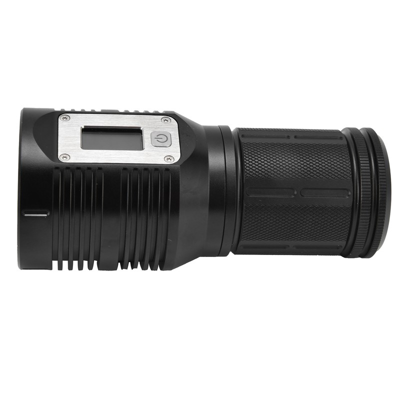 Strong Light Flashlight Digital Display Rainproof Rechargeable Flashlight for Camping
