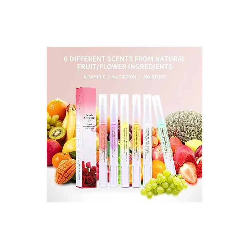 Sullmar Aceite Para Cuticula De Uñas Tipo Boligrafo Con 6pzas