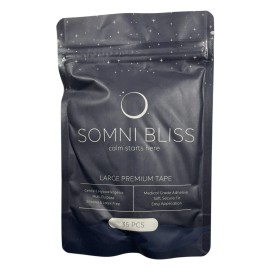 Somni Bliss Large Premium Tape - Gentle & Hypoallergenic - 2 PACK - 35 pcs each