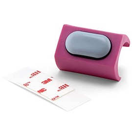 GleitGut 4 x Furniture Glides for Cantilever Chair PTFE Clamp Gliders without Pins for Round Tube Teflon Gliders for Swing Chair (Pink (23-27.7 mm))