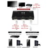 Next DVI - Caja de interruptor manual de 2 puertos,