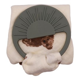 COCO BABY CO Lovey Security Blanket - Muslin Baby Girl Lovey & Boy Lovie, Security Blanket, Essential Baby Gear, New Born Gifts - Teether, Soother, Unisex, Neutral, Versatile, Boho, Travel Size