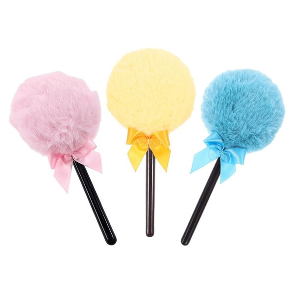 Ipetboom 3pcs Reusable Powder Puff Lollipop Handle Powder Puff for
