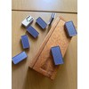 Domino Profesional Azul en Caja Madera Valenciana