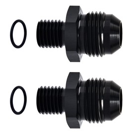 EVIL ENERGY 8AN Male Flare to M12 x 1.5mm Male Metric Fitting Adapter Aluminium Alloy 2PCS