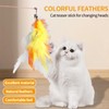 TFLPUO Feather Toy for Cats, 12 Pieces Interactive Cat Toy