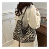 Bolsa Tote Estampado Leopardo Gran Capacidad Para Mujer Leopardo Café