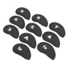 10Pcs Golf Iron Covers Set Clear Numbers Soft Protective Golf