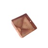 4x4 Hammered Copper Pyramid Post Caps (3-Pack) - Extended Lip