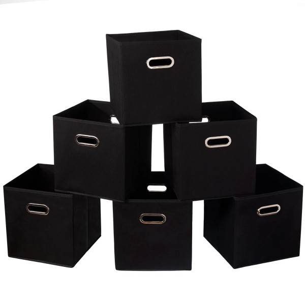 Sevendome Fabric Cloth Storage Bins,Fabric Cube Organizer with Dual Handles
