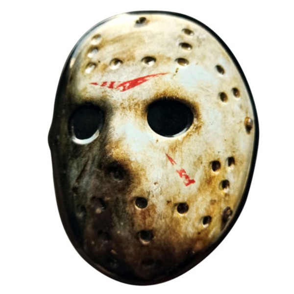 Friday the 13th Hockey Mask Candy - One (1) Collectible Jason Voorhees Mask Tin - Cleaver Shapped Sour Cherry Flavor