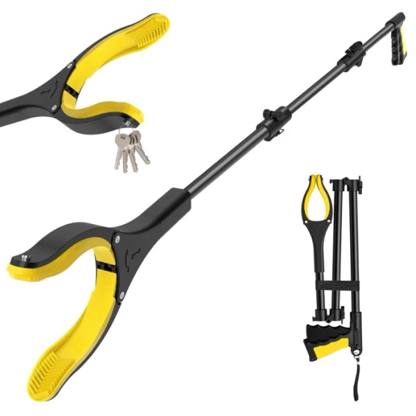 44 Inch Extra Long Grabber Reacher Tool,Foldable Pick Up Stick