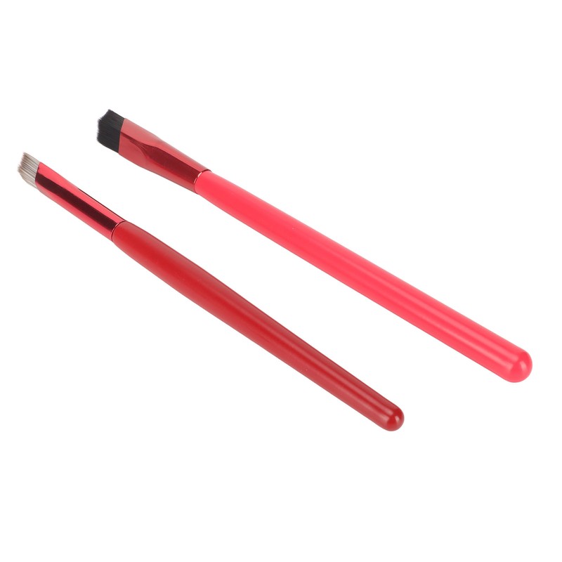 2 Pcs Eyebrow Brush Set Ultra Thin Bevel Multifunctional Makeup