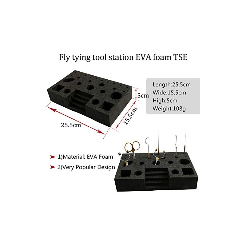 MAXIMUMCATCH Maxcatch Fly Tying Tool Organizer/Station/Bar Tool Post Caddy Rotating