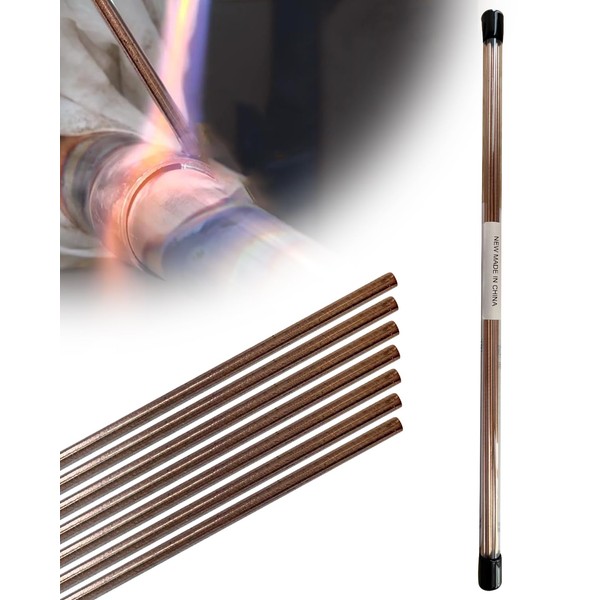 7Pcs Brazing Rods, Copper Brazing Rod 1/8" X 13.78", 3mm