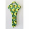 Blank House Key Happy Face Schlage SC1 Uncut Green Yellow