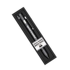 Multi-Tool Pen 7-in-1 Pocket Gadget Traditional Gift Boxed. Items Include, Torch, Phone Stand, Screwdirver and Stylus (Grandad) (Black)
