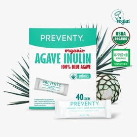 Preventi Organic Premium Blue Agave Inulin Prebiotics (3g x 40 packets) / 프리벤티 유기농 프리미엄 블루 아가베 이눌린 프리바이오틱스 (3g*40포)