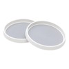 Roninkier Lazy-Susan Rotatable Spice Rack - 2-Pack 25cm Cupboard Organiser