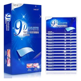 Tiras Blanqueadoras Dentales 9D Whitening Strips Antideslizantes Seguras 7 Uds