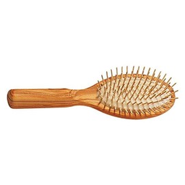KostKamm Olive Wood Straight Wooden Brush - 9 Rows - 1 Piece