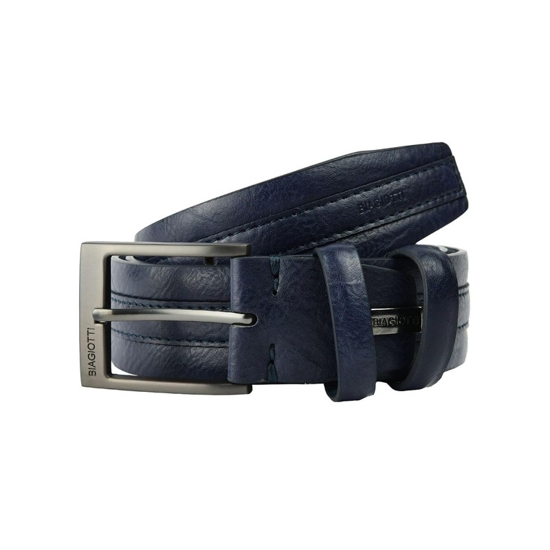 BIAGIOTTI Men's Belt Outer PU Leather Lining, Can Be Shortened