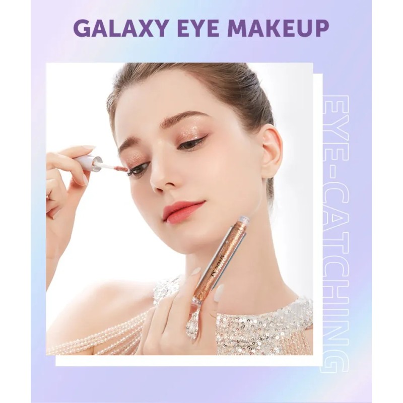 Sombras De Ojos Líquidas Vbnvbnliquid Con Brillo Y Purpurina Qe2208-a