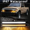 BINQIGOO LED Daytime Running Light Front Bumper Trim for Toyota