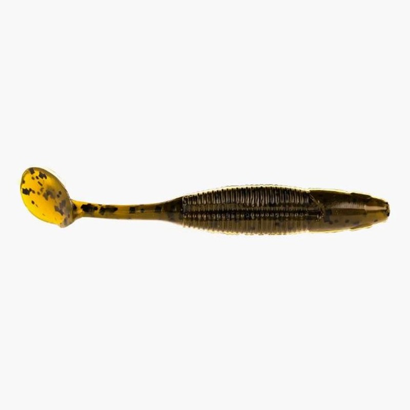 NetBait Spanky Swimbait Paddle Tail Soft Plastic Fishing Lure, Green